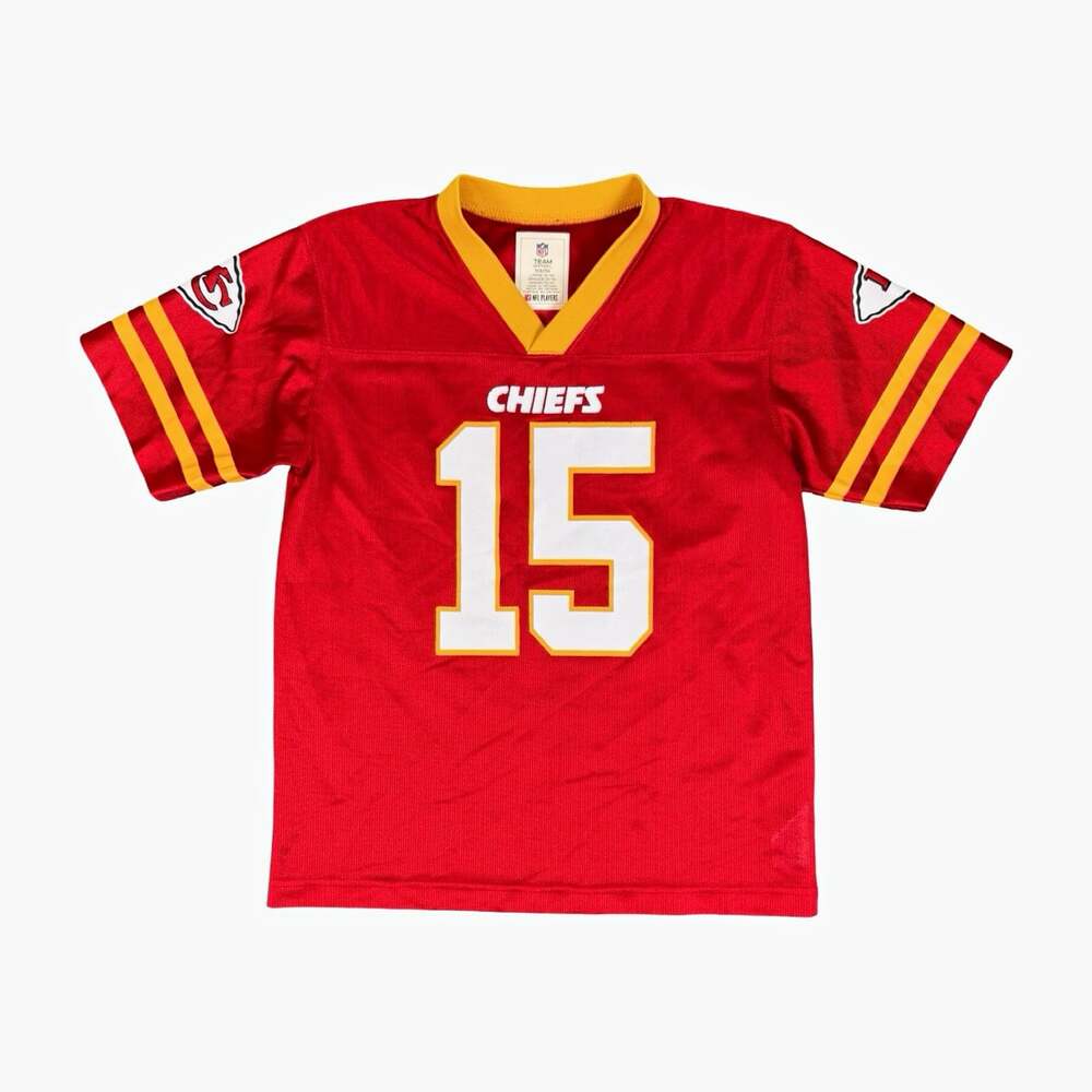 NFL Team Apparel Kansas City Chiefs Patrick Mahomes #15 Youth Jersey Size L Red